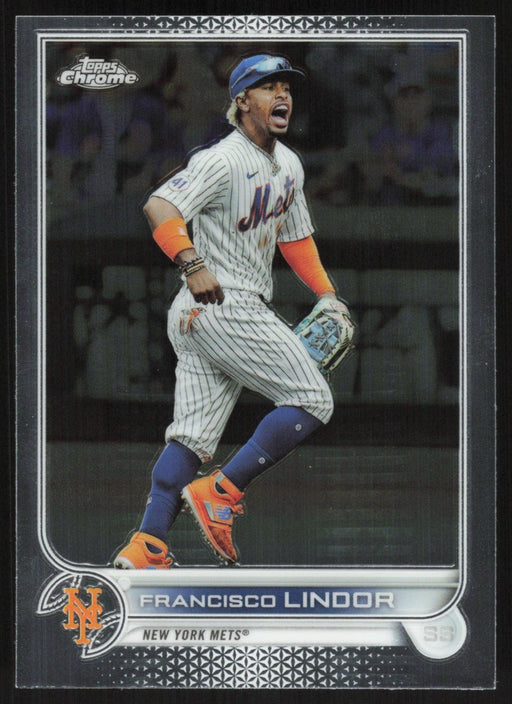 Francisco Lindor 2022 Topps Chrome Baseball # 166 New York Mets Base - Collectible Craze America