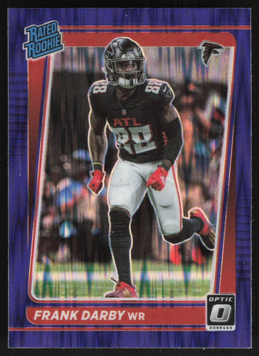 Frank Darby 2021 Donruss Optic Rated Rookie # 290 RC Purple Shock Atlanta Falcons - Collectible Craze America