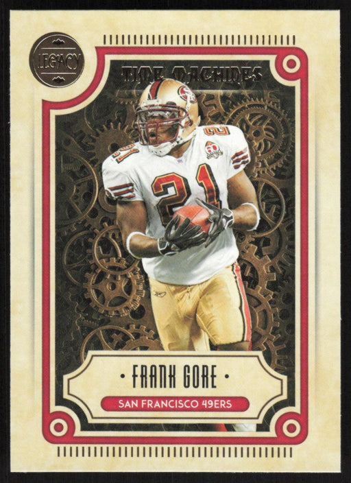 Frank Gore 2022 Panini Legacy Decade of Dominance # DD-18 San Francisco 49ers - Collectible Craze America