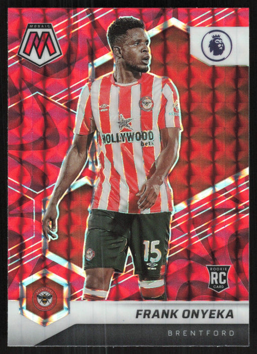 Frank Onyeka 2021 Panini Mosaic Premier League # 73 RC Red Prizm Brentford - Collectible Craze America