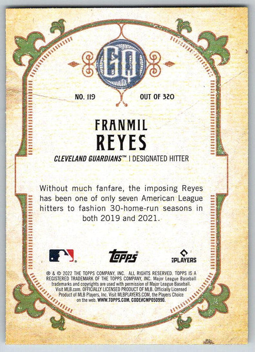 Franmil Reyes 2022 Topps Gypsy Queen # 119 Cleveland Guardians - Collectible Craze America