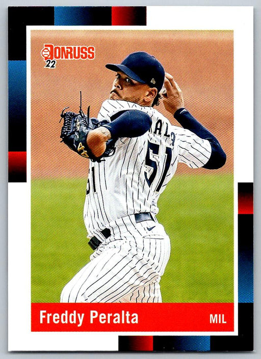 Freddy Peralta 2022 Donruss Baseball # 249 Milwaukee Brewers - Collectible Craze America