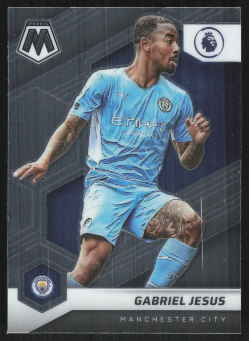 Gabriel Jesus 2021 Panini Mosaic Premier League # 14 Manchester City Base - Collectible Craze America