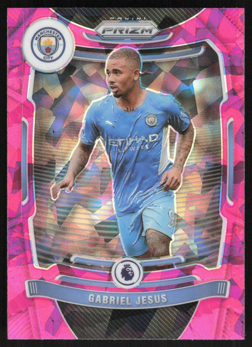 Gabriel Jesus 2021 Panini Prizm Premier League # 15 Pink Ice Manchester City - Collectible Craze America