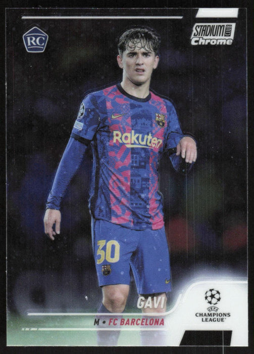 Gavi 2021 Topps Stadium Club Chrome UEFA Champions League # 31 RC FC Barcelona Base - Collectible Craze America