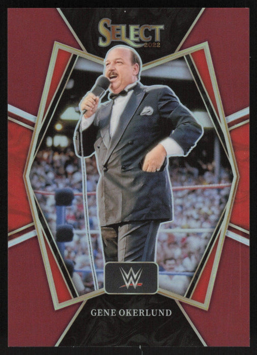 Gene Okerlund 2022 Panini Select WWE # 123 Premier Level Maroon Prizm 48/149 WWE Legends - Collectible Craze America