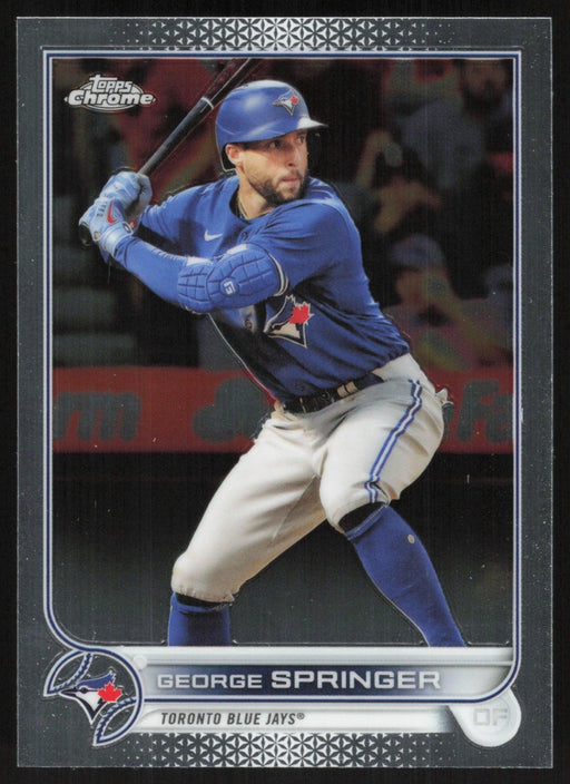 George Springer 2022 Topps Chrome Baseball # 214 Toronto Blue Jays Base - Collectible Craze America