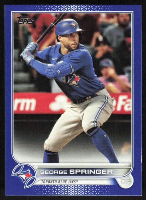 George Springer 2022 Topps Series 2 # 361 Royal Blue Toronto Blue Jays - Collectible Craze America