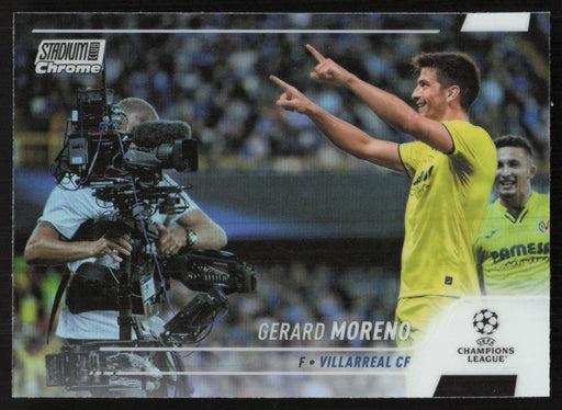 Gerard Moreno 2021 Topps Stadium Club Chrome UEFA # 24 Refractor Villarreal CF - Collectible Craze America