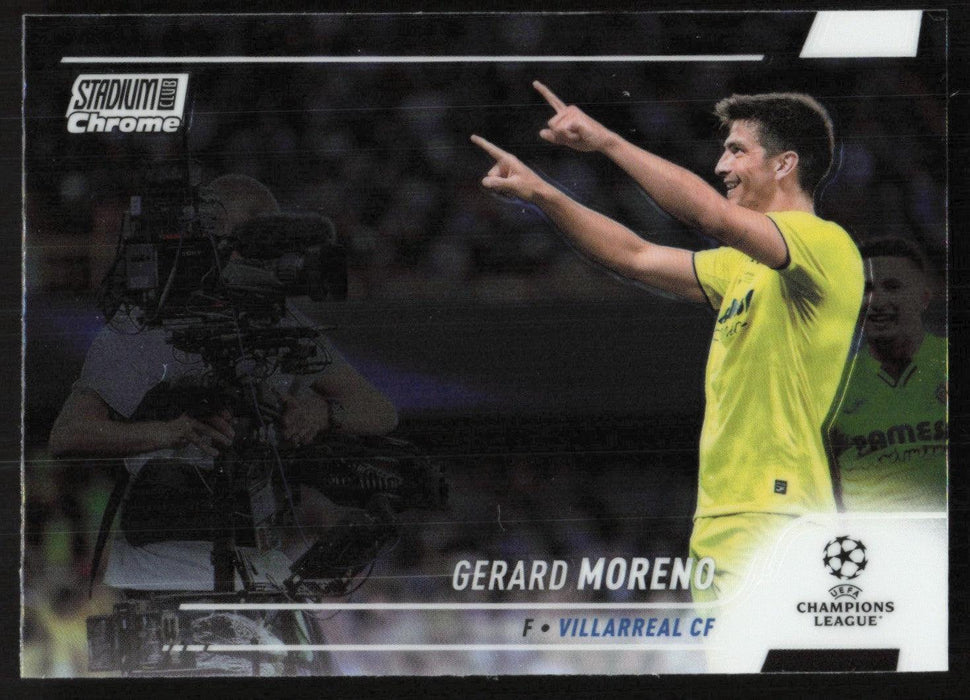 Gerard Moreno 2021 Topps Stadium Club Chrome UEFA Champions League # 24 Villarreal CF Base - Collectible Craze America