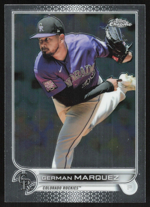 German Marquez 2022 Topps Chrome Baseball # 219 Colorado Rockies Base - Collectible Craze America