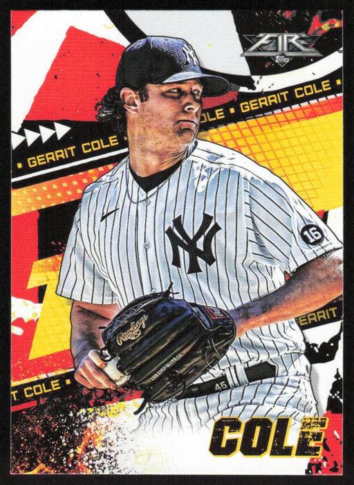 Gerrit Cole 2022 Topps Fire Baseball # 187 New York Yankees Base - Collectible Craze America