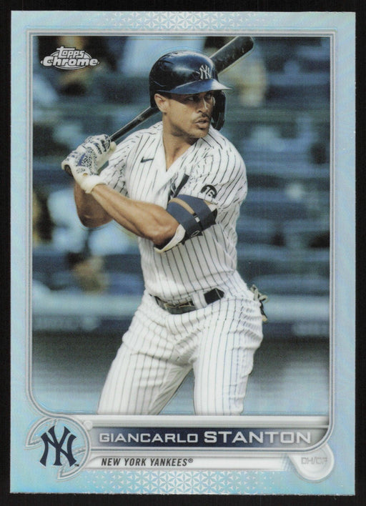 Giancarlo Stanton 2022 Topps Chrome # 139 Refractor New York Yankees - Collectible Craze America