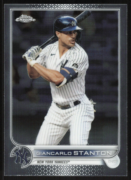 Giancarlo Stanton 2022 Topps Chrome Baseball # 139 New York Yankees Base - Collectible Craze America