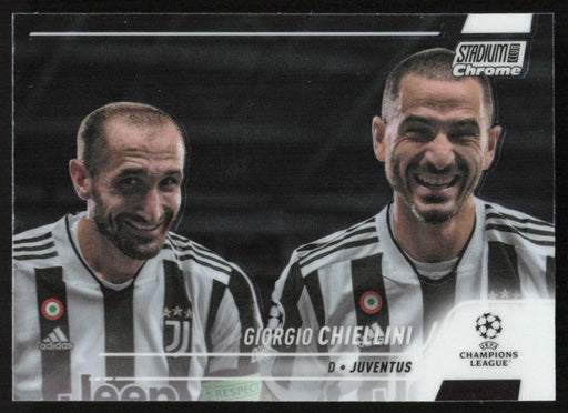 Giorgio Chiellini 2021 Topps Stadium Club Chrome UEFA Champions League # 3 Juventus Base - Collectible Craze America