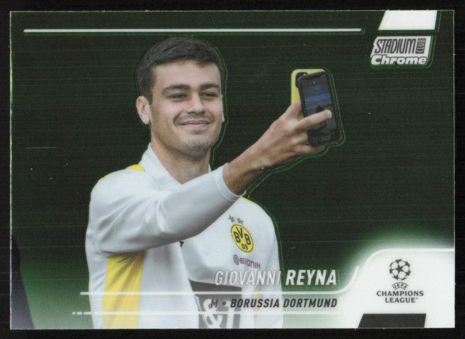 Giovanni Reyna 2021 Topps Stadium Club Chrome UEFA Champions League # 78 Borussia Dortmund Base - Collectible Craze America