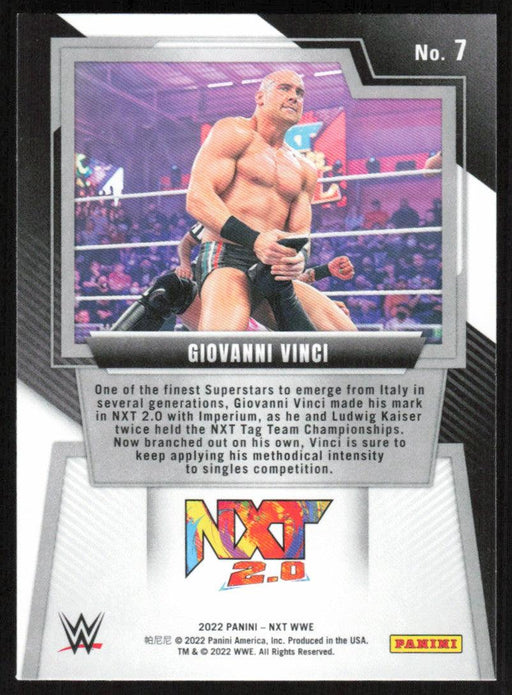 Giovanni Vinci 2022 Panini NXT WWE # 7 Base NXT 2.0 - Collectible Craze America