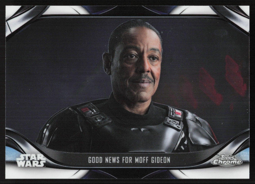 Good News for Moff Gideon 2022 Topps Chrome Star Wars Mandalorian # S2-25 - Collectible Craze America