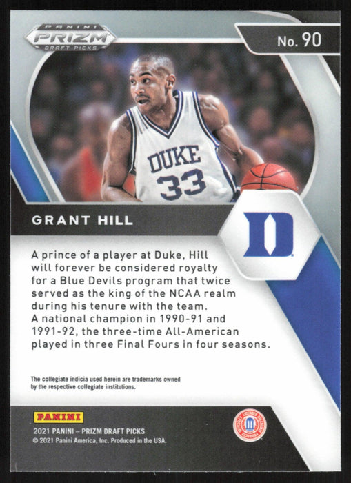 Grant Hill 2021 Panini Prizm Draft Picks # 90 Duke Blue Devils - Collectible Craze America
