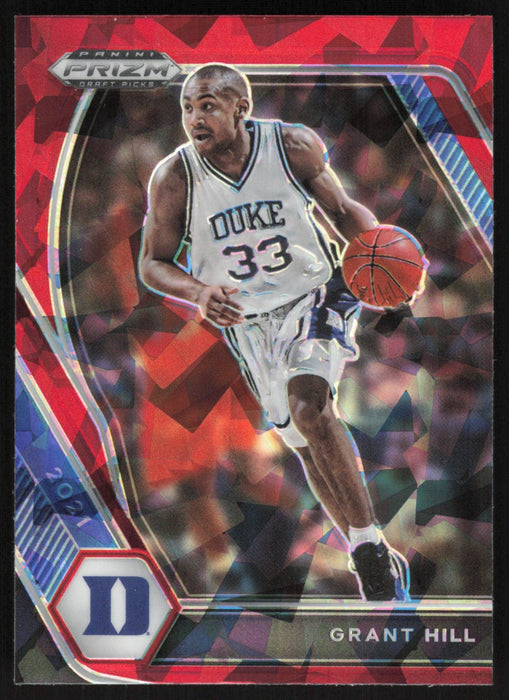Grant Hill 2021 Panini Prizm Draft Picks # 90 Red Ice Prizm Duke Blue Devils - Collectible Craze America