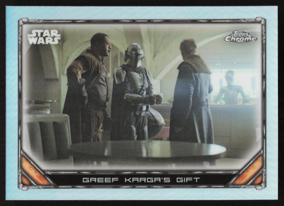 Greef Karga's Gift 2022 Topps Chrome Star Wars Mandalorian # S1-41 Refractor - Collectible Craze America