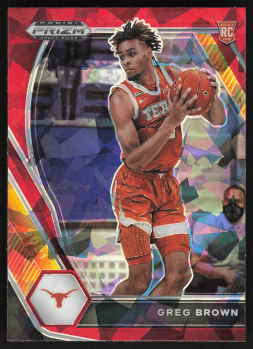 Greg Brown III 2021 Panini Prizm Draft Picks # 27 RC Red Ice Prizm Texas Longhorns - Collectible Craze America