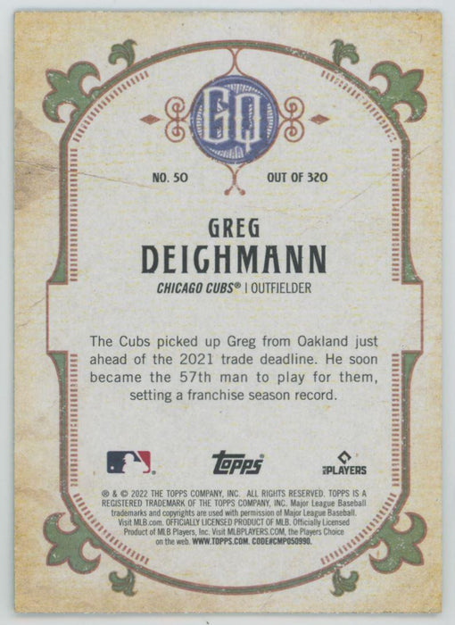 Greg Deichmann 2022 Topps Gypsy Queen # 50 RC Green Border Chicago Cubs - Collectible Craze America