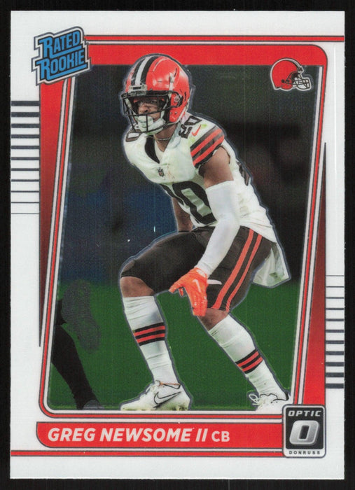 Greg Newsome II 2021 Donruss Optic Rated Rooke # 252 RC Cleveland Browns Base - Collectible Craze America