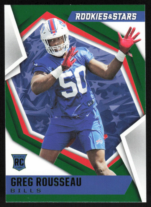 Greg Rousseau 2021 Panini Rookie & Stars # 172 RC Green Buffalo Bills - Collectible Craze America