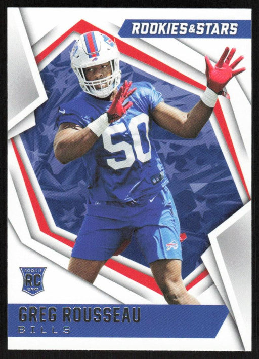 Greg Rousseau 2021 Panini Rookies & Stars # 172 RC Buffalo Bills Base - Collectible Craze America