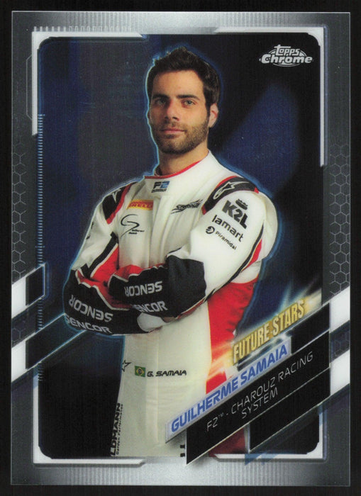 Guilherme Samaia 2021 Topps Chrome Formula 1 # 71 F2 - Charouz Racing System - Collectible Craze America