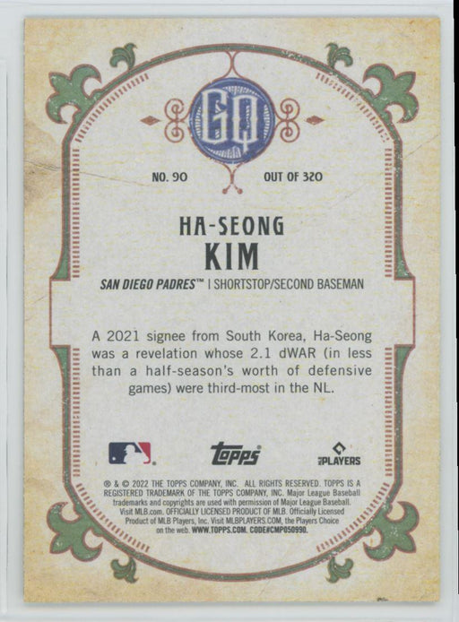 Ha-Seong Kim 2022 Topps Gypsy Queen # 90 San Diego Padres - Collectible Craze America