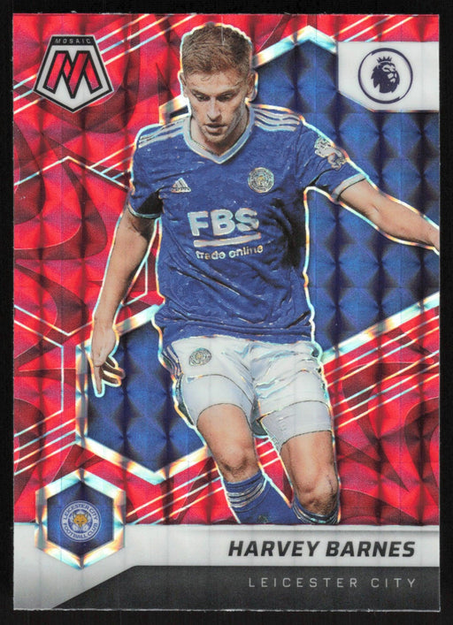 Harvey Barnes 2021 Panini Mosaic Premier League # 22 Reactive Red Leicester City - Collectible Craze America