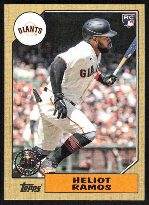 Heliot Ramos 2022 Topps Update # 87TBU-41 1987 Topps RC San Francisco Giants - Collectible Craze America