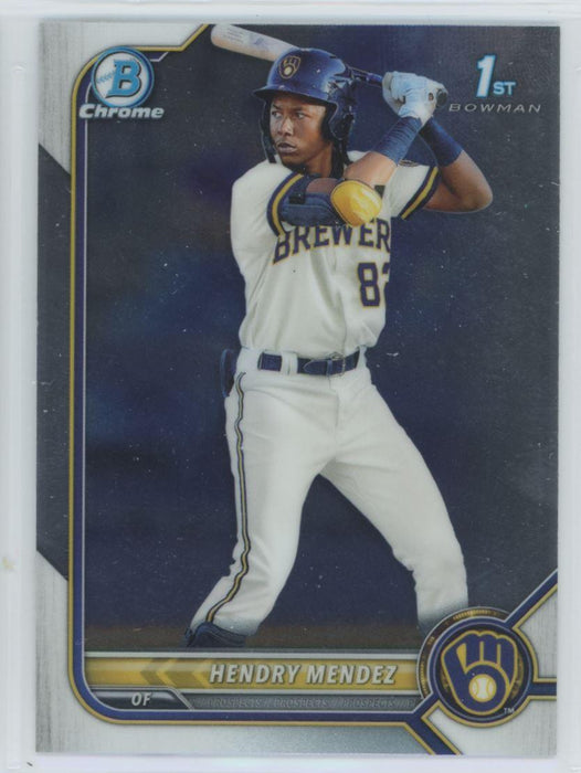 Hendry Mendez 2022 Bowman Chrome Prospects # BCP-88 1st Bowman Milwaukee Brewers - Collectible Craze America