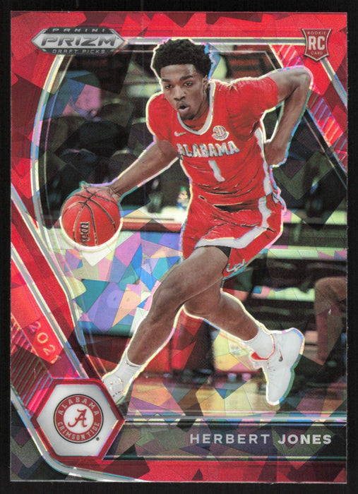 Herbert Jones 2021 Panini Prizm Draft Picks # 33 RC Red Ice Prizm Alabama Crimson Tide - Collectible Craze America
