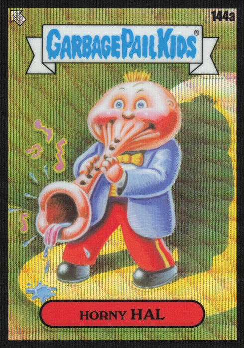 Horny HAL 2021 Topps Chrome Garbage Pail Kids Original Series 4 # 144A Black Wave Refractor 52/99 - Collectible Craze America