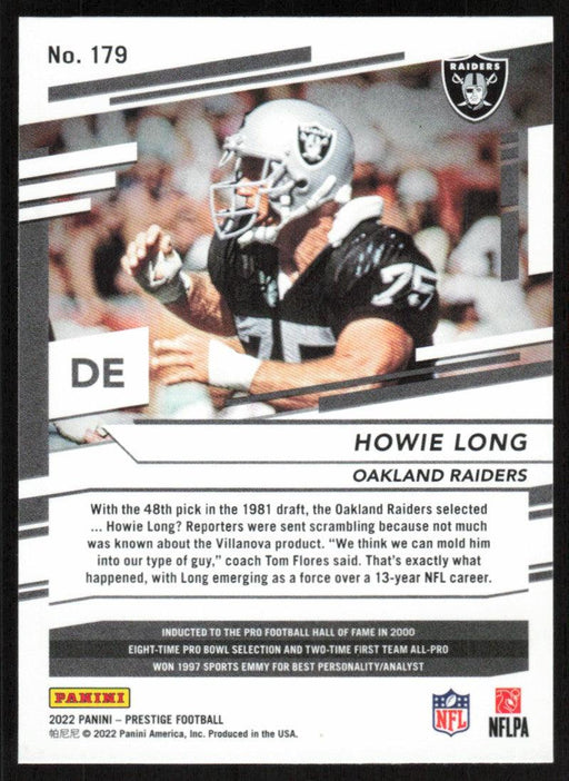 Howie Long 2022 Panini Prestige # 179 Oakland Raiders - Collectible Craze America