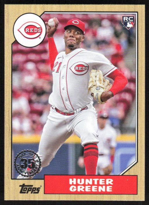 Hunter Greene 2022 Topps Update # 87TBU-2 1987 Topps RC Cincinnati Reds - Collectible Craze America