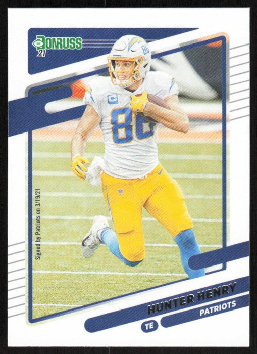 Hunter Henry 2021 Donruss Football # 48 New England Patriots Base - Collectible Craze America