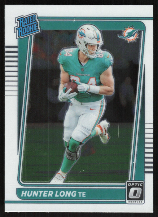 Hunter Long 2021 Donruss Optic Rated Rooke # 281 RC Miami Dolphins Base - Collectible Craze America