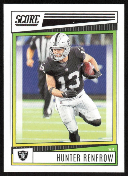 Hunter Renfrow 2022 Panini Score Football # 123 Base Las Vegas Raiders - Collectible Craze America