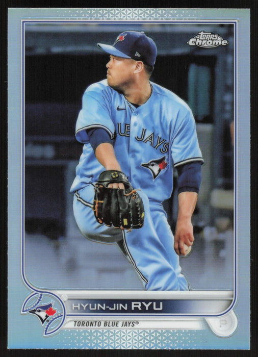 Hyun-Jin Ryu 2022 Topps Chrome Baseball # 122 Refractor Toronto Blue Jays - Collectible Craze America
