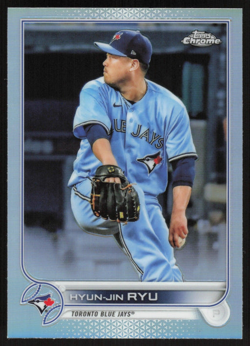 Hyun-Jin Ryu 2022 Topps Chrome Baseball # 122 Refractor Toronto Blue Jays - Collectible Craze America