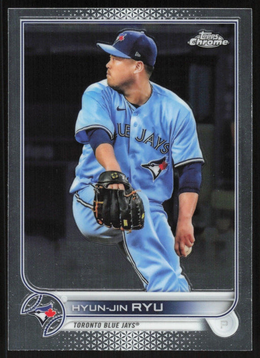 Hyun-Jin Ryu 2022 Topps Chrome Baseball # 122 Toronto Blue Jays Base - Collectible Craze America