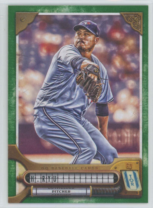 Hyun-Jin Ryu 2022 Topps Gypsy Queen # 189 Green Border Toronto Blue Jays - Collectible Craze America