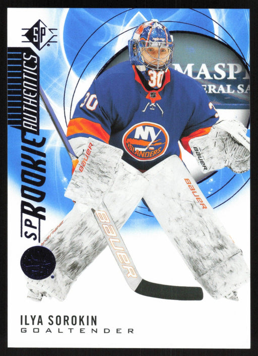 Ilya Sorokin 2020 SP Hockey Rookie Autentics # 116 RC Blue New York Islanders - Collectible Craze America