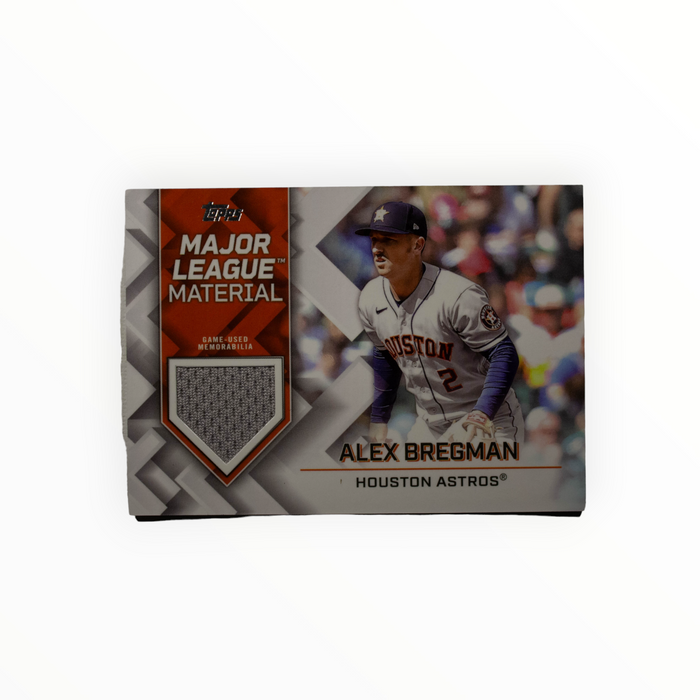 Alex Bregman 2023 Topps Series 1 Major League Material Back of Card