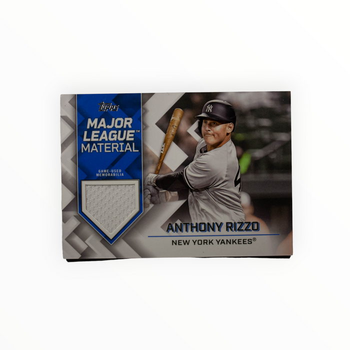 Anthony Rizzo 2023 Topps Series 1 Major League Material Back of Card
