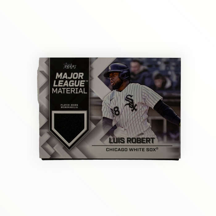 Luis Robert 2023 Topps Series 1 Major League Material Back of Card
